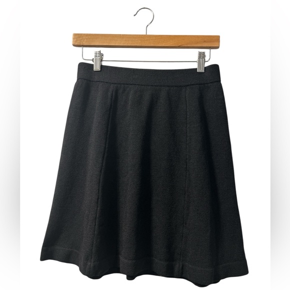 St John Evening‎ Black Knot A-Line Skirt Size 6 - Picture 1 of 5